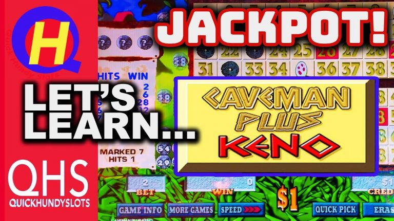 Caveman Keno Jackpot!!! Let’s Learn How to Play CAVEMAN PLUS KENO! #KENONATION