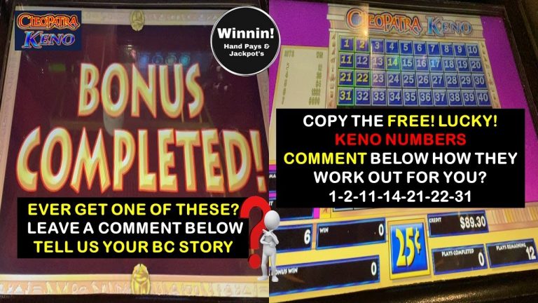 #CleopatraKeno, 3 Bonus Rounds&#FREE! Keno Numbers, #SHORTS, #CasinoHandPays, #HandPays, #VEGASSTRIP