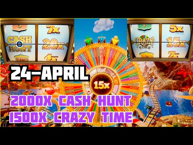 Crazy Time Big Win Today 2000X Cash Hunt, 1500X Crazy Time Big Win 24-April