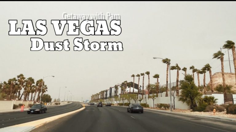 DUST STORM DRIVING IN LAS VEGAS