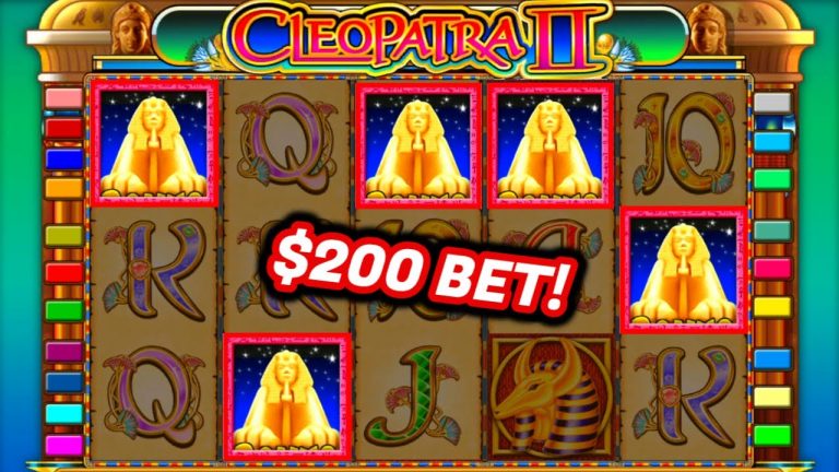 EXTREMELY LUCKY! 7 FREE SPINS at $200 SPINS! On Cleopatra 2 Classic Slot!