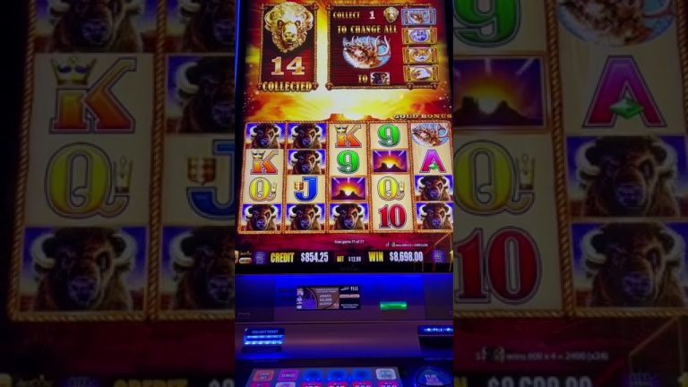 Earth Shattering JACKPOT on Buffalo Gold Slot Machine (7) #shorts