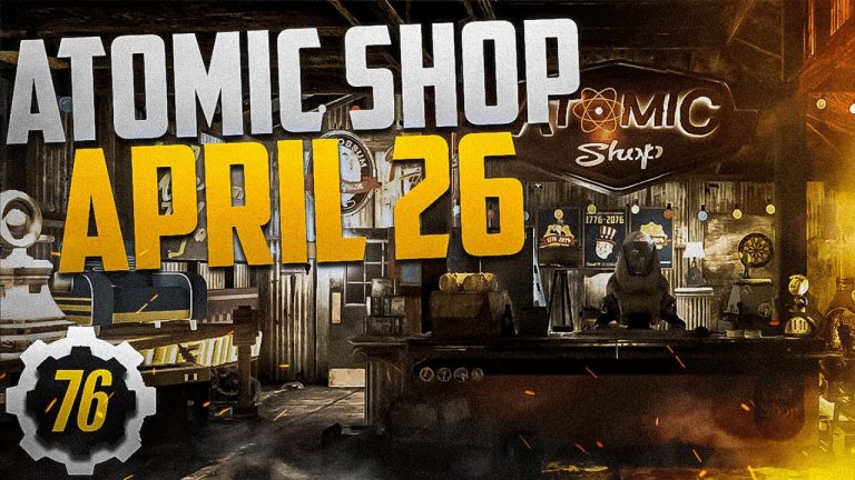 Fallout 76 Atomic Shop Enclave Items for April 26