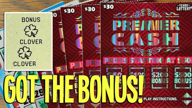 GOT THE BONUS! **$225 NEW TICKETS** $30 Premier Cash + BIG Cash TEXAS LOTTERY Scratch Offs