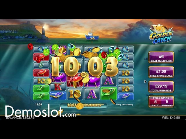 Golden Catch Megaways Slot (Big Time Gaming) + DEMO LINK