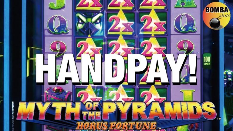 HANDPAY! NEW GAME! Myth of the Pyramids Horus Fortune Jackpot at The Cosmo Casino Slot Machine Win!