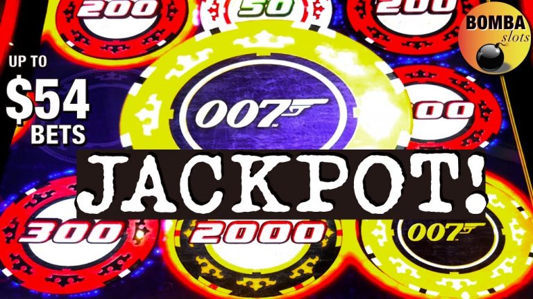 HANDPAY! Up to $54 Bets on Casino Royale 007 Casino Slot Machine Play Jackpot