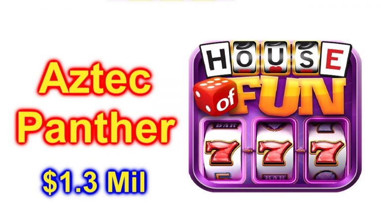 HOUSE OF FUN Slots Game Aztec Panther Cell Phone $1.3 Mil