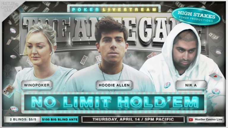 Hoodie Allen, WinoPoker & Nik A Play $5/5/100 Ante Game – Commentary by David Tuchman