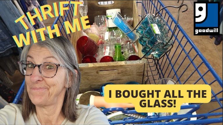 I Bought All the Glass! Thrift With Me at Goodwill in Las Vegas