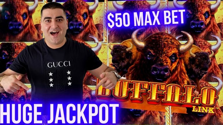 I Won BIG JACKPOT On High Limit Buffalo Link Slot Machine