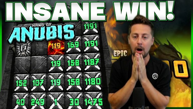 INSANE BIG WIN ON HAND OF ANUBIS! (New Slot)