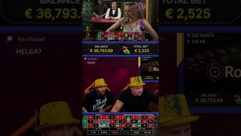 INSANE ROULETTE STREAK!! #shorts