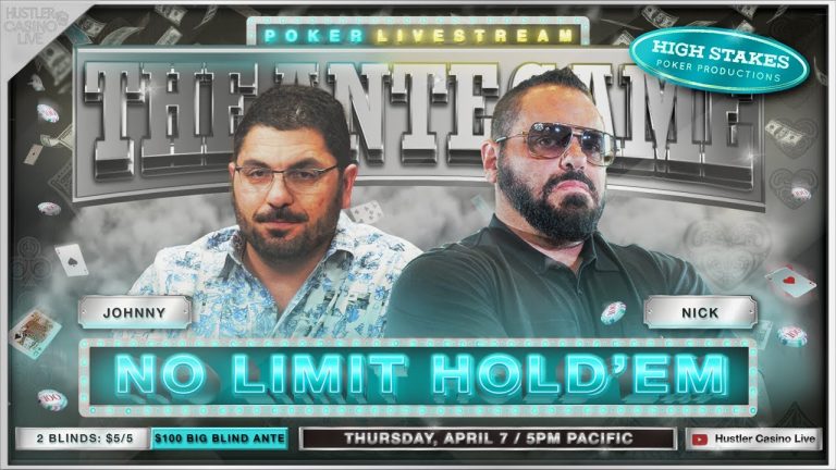 JBoogs, Mike Nia, Josh, Johnny, Nick – $5/5/100 Ante Game – Commentary by RaverPoker