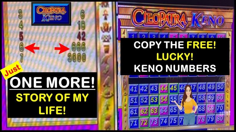 “JUST ONE MORE!” KENO NUMBER, TELL US YOUR “JUST ONE MORE” STORY. #Shorts, #Cleopatra Keno,#LASVEGAS