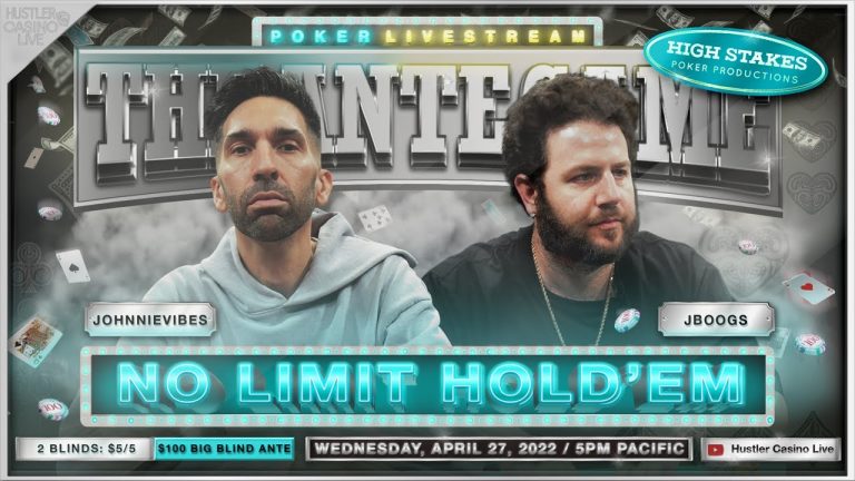 JohnnieVibes, JBoogs, Ronnie, Sammy – $5/5/100 Ante Game – Commentary by RaverPoker