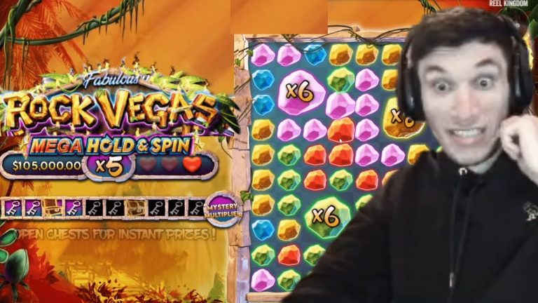 Just DROP the KEYS | Rock Vegas on 1000$ STAKE | Trainwreckstv Gambling Highlights