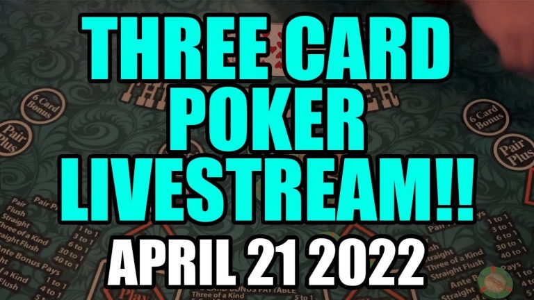 LIVE 3 Card Poker! From Downtown Las Vegas! April 21st 2022