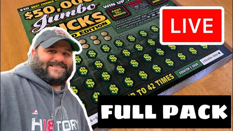 LIVE: $50,000 JUMBO BUCKS FULL PACK ~ MASS LOTTERY 50th ANNIVERSARY SCRATCH TICKET