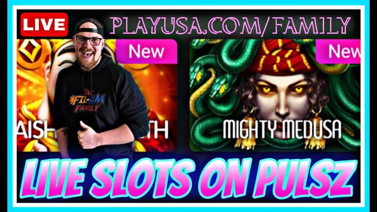 LIVE SLOTS | NON-STOP BONUSES ON PULSZ | PLAYUSA.COM/FAMILY | ONLINE SLOTS | WIN REAL MONEY