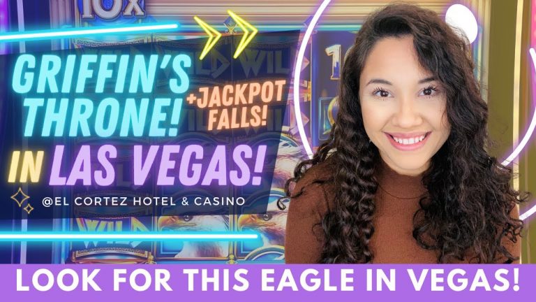 LOOK FOR THIS EAGLE IN VEGAS! GRIFFIN’S THRONE! JACKPOT FALLS! COIN COMBO AND MORE AT EL CORTEZ!