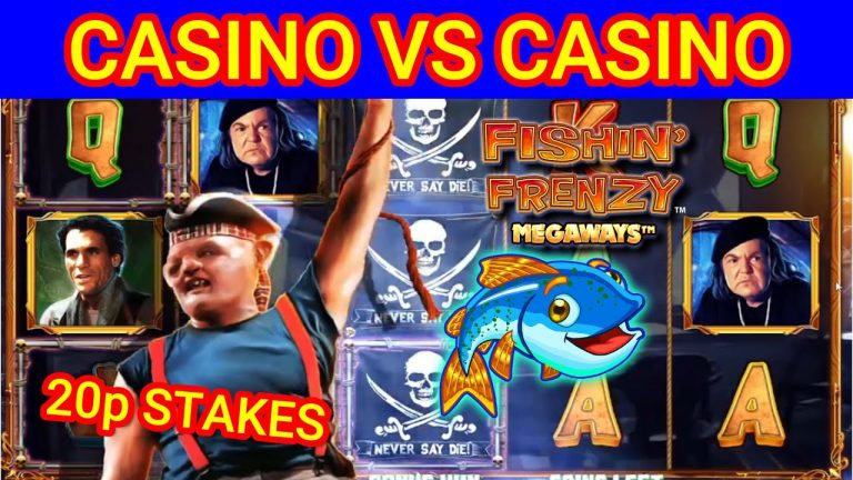 LOW STAKE SLOTS – CASINO VS CASINO – 50 START EACH CASINO – 5 GAMES – GOONIES RETURN – DARTS SAVE