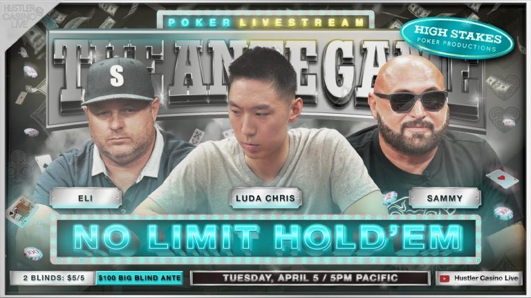 Luda Chris, Sammy, Eli, Nick, Mike Nia – $5/5/100 Ante Game – Commentary by DGAF