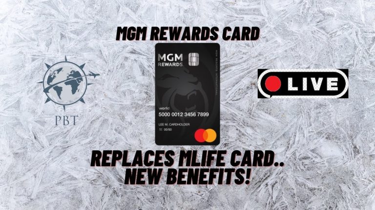 MGM Rewards Card – Replaces MLife Card! PBT Live!