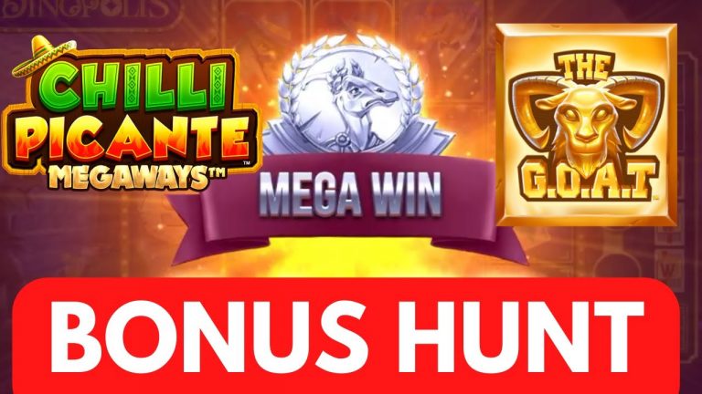 Mega Win on Online Slots Bonus Hunt – Including Chilli Picante Megaways and The G.O.A.T