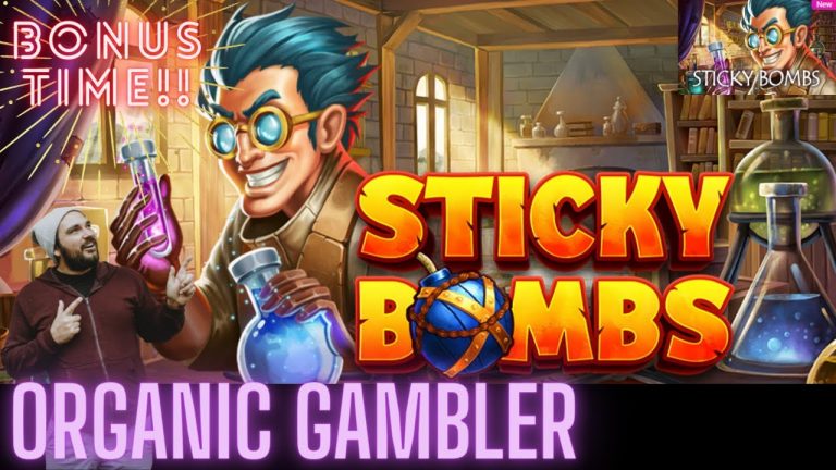 NEW GAME!! STICKY BOMBS!! BONUS!!! IT TOOK 3 ROUNDS!!! Organic Gambler | Pulsz Casino