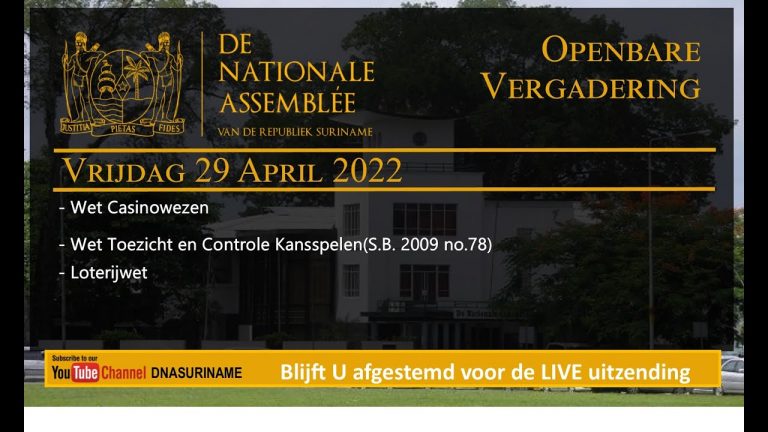 OPENBARE VERGADERING VAN DE NATIONALE ASSEMBLEE VAN VRIJDAG 29 APRIL 2022