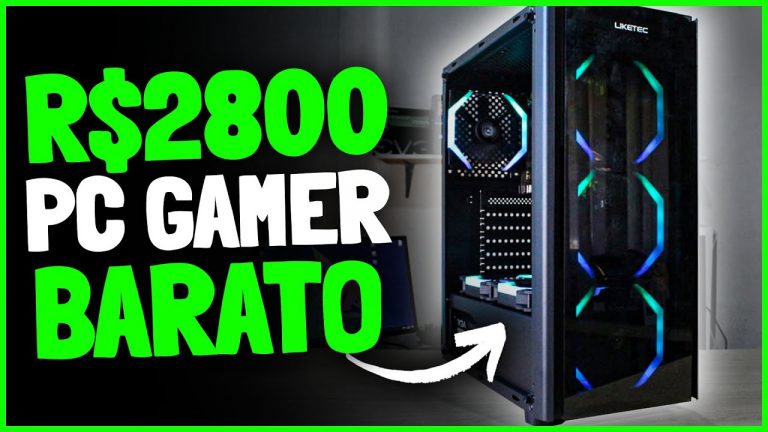 PC GAMER BARATO 2022 até 2800 reais COMPLETO