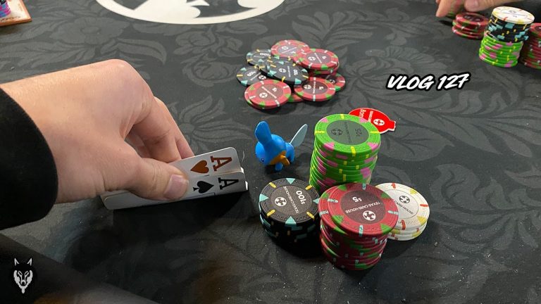 POCKET ACES 3 TIMES BUT STILL GETTING CRUSHED… | Poker Vlog #127