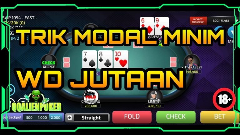 POKER ONLINE TRIK MODAL MINIM WD JUTAAN || IDN POKER