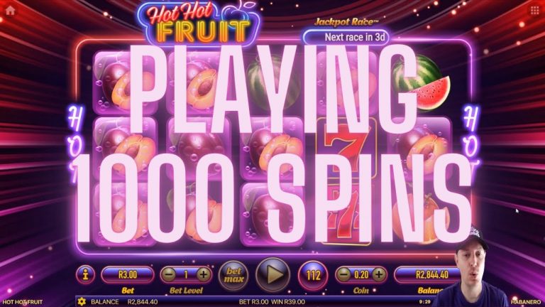 Playing 1000 Spins on Hot Hot Fruit