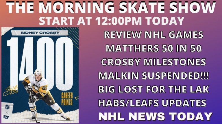 REVIEW NHL GAMES – NHL NEWS TODAY – INJURY UPDATES