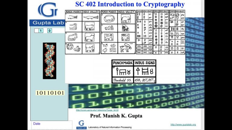 SC 402 Cryptography Spring 2022 Lecture 20