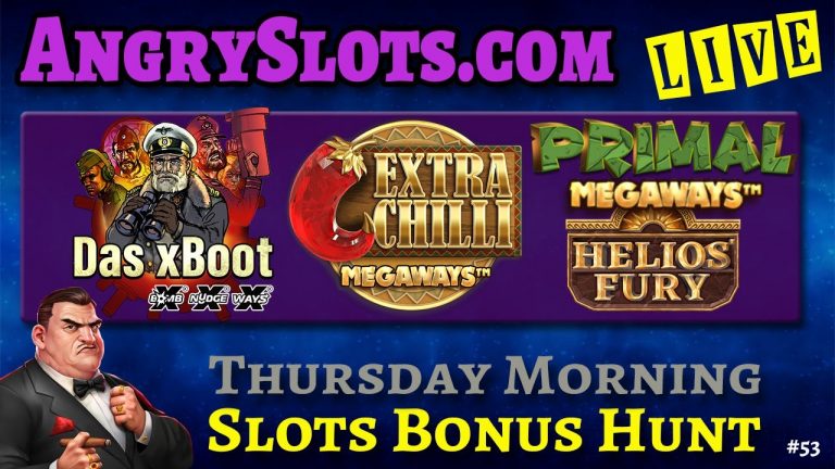 SLOTS BONUS HUNT – Thursday morning Livestream with Angry Slots