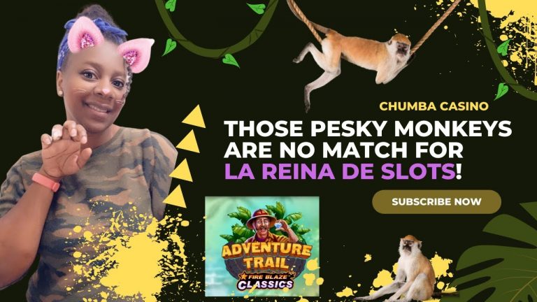 Those Pesky Monkeys are NO MATCH for La Reina De Slots! || Chumba #slots #onlineslots #casino