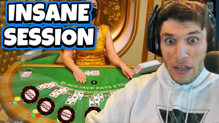 Trainwrecks Bets $800k IN BLACKJACK AND WINS! (Insane Session)