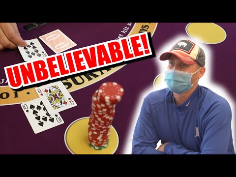 UNBELIEVABLE 10 Minute Blackjack Challenge – WIN BIG or BUST #128