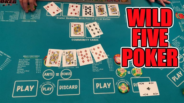 WILD 5 Poker! We Discovered An AWESOME New Table Game! BIG Winning Session!