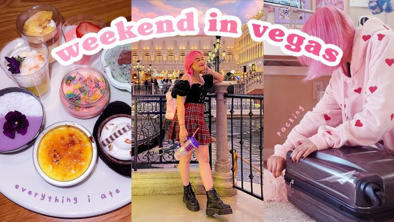 weekend in vegas packing, everything i ate, & exploring the strip