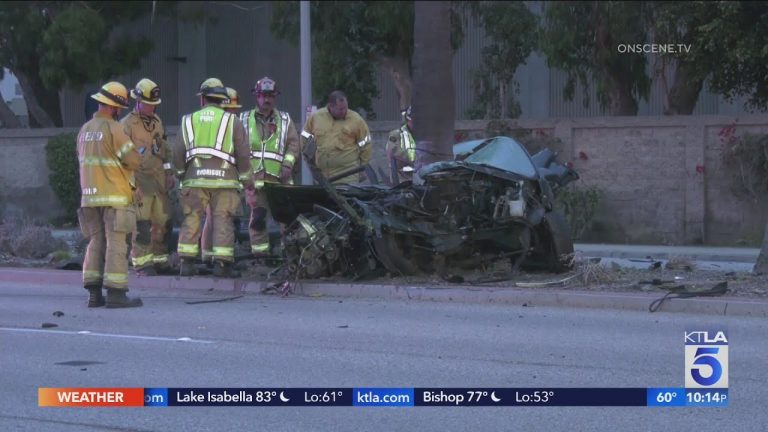 1 dead, 1 hurt in Huntington Beach crash involving previously pursued by police