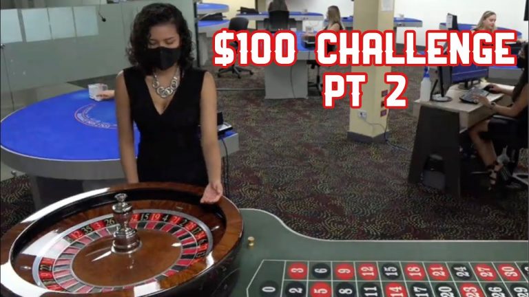 $100 Live Roulette Challenge PT 2.. Can I Flip $100 .. ? ! # 1 Ranked Roulette Pro Casino Gambler