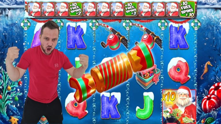 10x on Christmas Big Bass Bonanza Huge Win Casino Slot Online