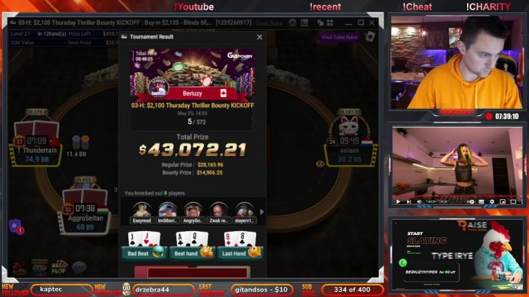 140,000$ for FIRST PLACE ! 2100$ POKER TOURNAMENT + Bangers!