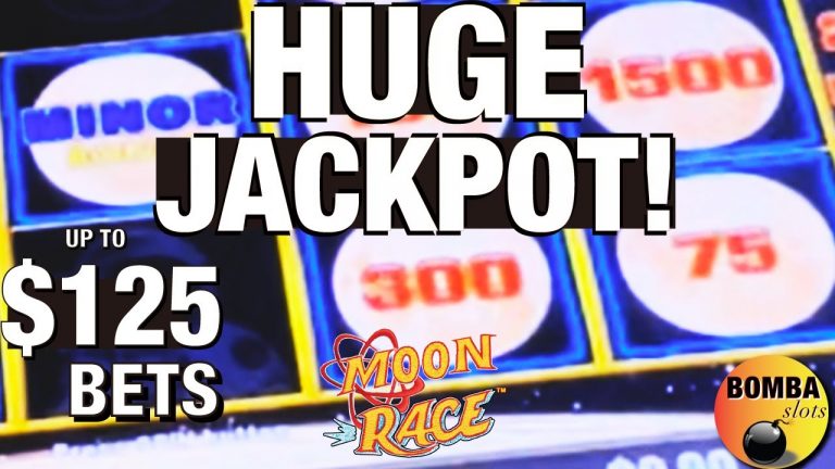 2 JACKPOTS! Up to $125 BETS! Moon Race ~ Lightning Link EPIC COMEBACK High Limit Casino Slot Play!