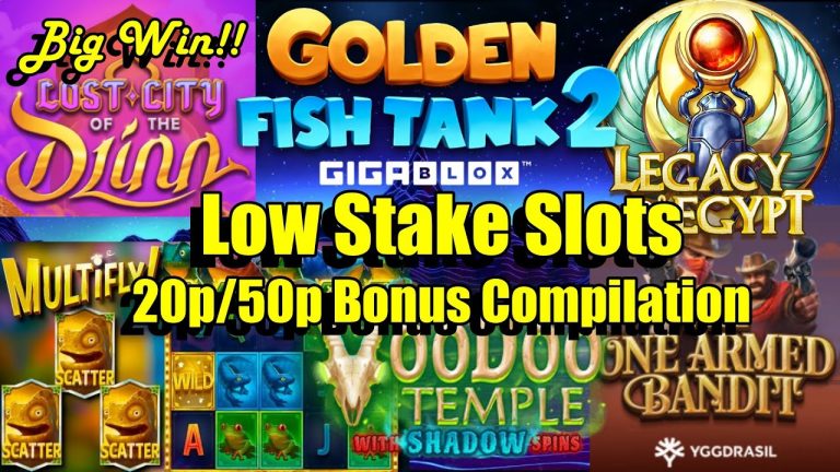 20p/50p Bonus Compilation, Lost City Of The Djinn, Golden Fish Tank2, Multifly + More + BIG WINS!!