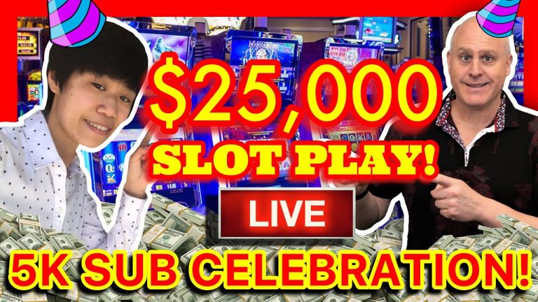 $25,000 LIVESTREAM W/ THE BIG JACKPOT! HIGH LIMIT SLOT MACHINE JACKPOT HANDPAYS @ The Monarch